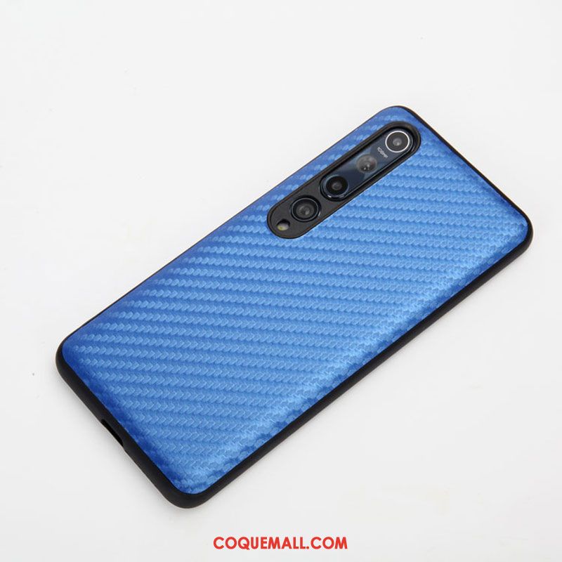 Étui Xiaomi Mi 10 Fibre Petit Noir, Coque Xiaomi Mi 10 Téléphone Portable Tout Compris Beige