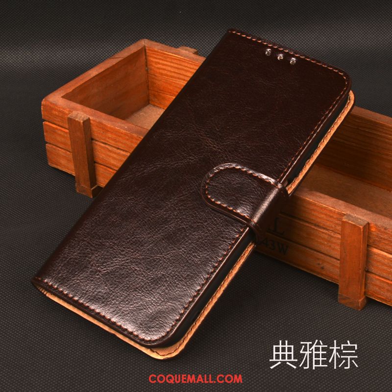 Étui Xiaomi Mi 10 Incassable Tout Compris En Cuir, Coque Xiaomi Mi 10 Or Ornements Suspendus Beige