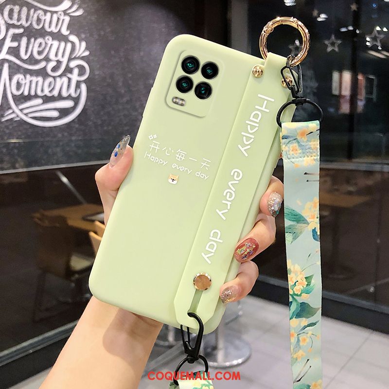 Étui Xiaomi Mi 10 Lite Vert Citron Tout Compris, Coque Xiaomi Mi 10 Lite Téléphone Portable Support Beige