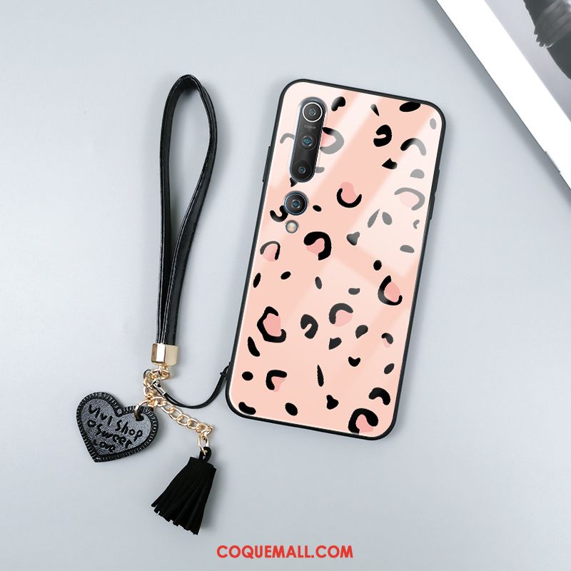 Étui Xiaomi Mi 10 Marque De Tendance Protection Verre, Coque Xiaomi Mi 10 Incassable Personnalité Beige