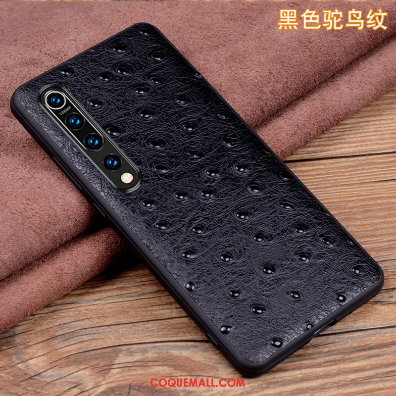 Étui Xiaomi Mi 10 Petit Incassable Très Mince, Coque Xiaomi Mi 10 Personnalité Rouge Beige