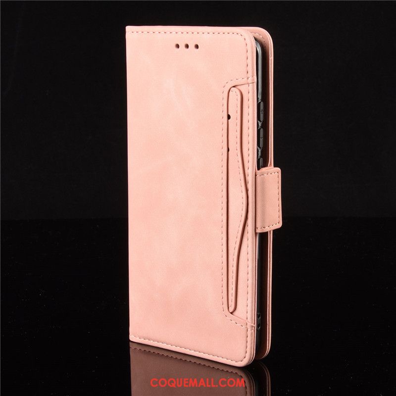 Étui Xiaomi Mi 10 Portefeuille En Cuir Téléphone Portable, Coque Xiaomi Mi 10 Protection Petit Beige