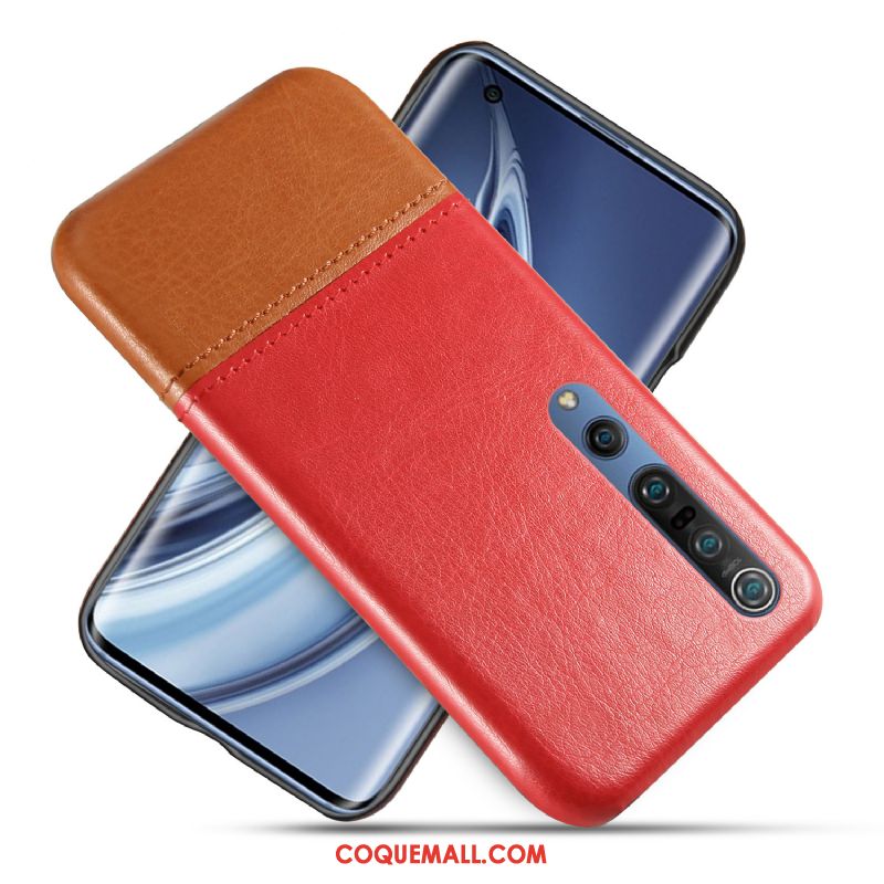 Étui Xiaomi Mi 10 Pro Cuir Téléphone Portable Nouveau, Coque Xiaomi Mi 10 Pro Personnalité Vintage Beige