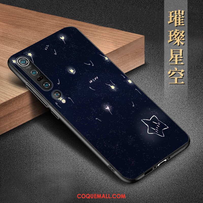 Étui Xiaomi Mi 10 Pro Délavé En Daim Incassable Bleu, Coque Xiaomi Mi 10 Pro Téléphone Portable Tendance Beige