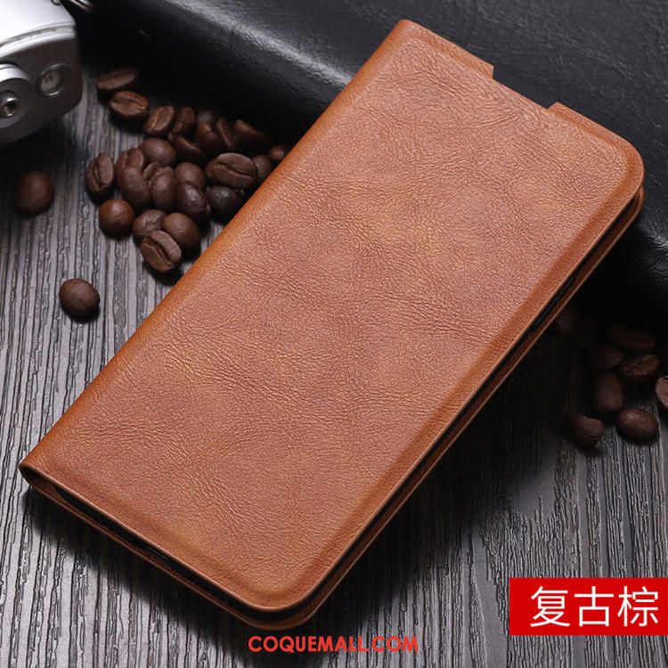 Étui Xiaomi Mi 10 Pro Incassable Petit Téléphone Portable, Coque Xiaomi Mi 10 Pro Carte En Cuir Beige