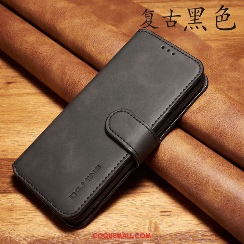 Étui Xiaomi Mi 10 Pro Incassable Vintage Fluide Doux, Coque Xiaomi Mi 10 Pro Téléphone Portable Business Beige