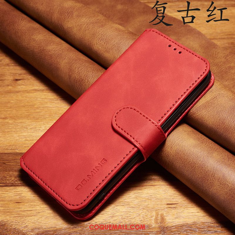 Étui Xiaomi Mi 10 Pro Incassable Vintage Fluide Doux, Coque Xiaomi Mi 10 Pro Téléphone Portable Business Beige