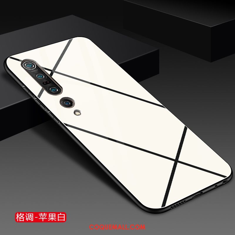 Étui Xiaomi Mi 10 Pro Mode Petit Protection, Coque Xiaomi Mi 10 Pro Incassable Tendance Beige