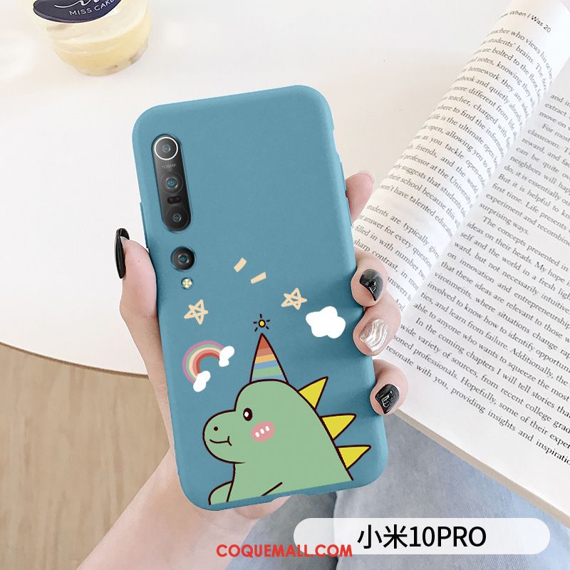 Étui Xiaomi Mi 10 Pro Protection Fluide Doux Amoureux, Coque Xiaomi Mi 10 Pro Silicone Dessin Animé Beige