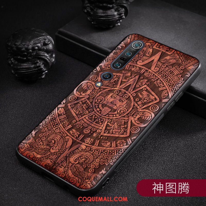 Étui Xiaomi Mi 10 Pro Vintage Personnalité Original, Coque Xiaomi Mi 10 Pro Personnalisé Incassable Braun Beige