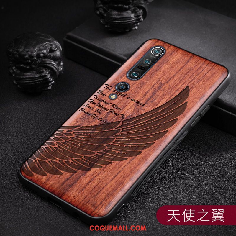 Étui Xiaomi Mi 10 Pro Vintage Personnalité Original, Coque Xiaomi Mi 10 Pro Personnalisé Incassable Braun Beige