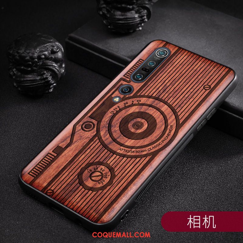 Étui Xiaomi Mi 10 Pro Vintage Personnalité Original, Coque Xiaomi Mi 10 Pro Personnalisé Incassable Braun Beige