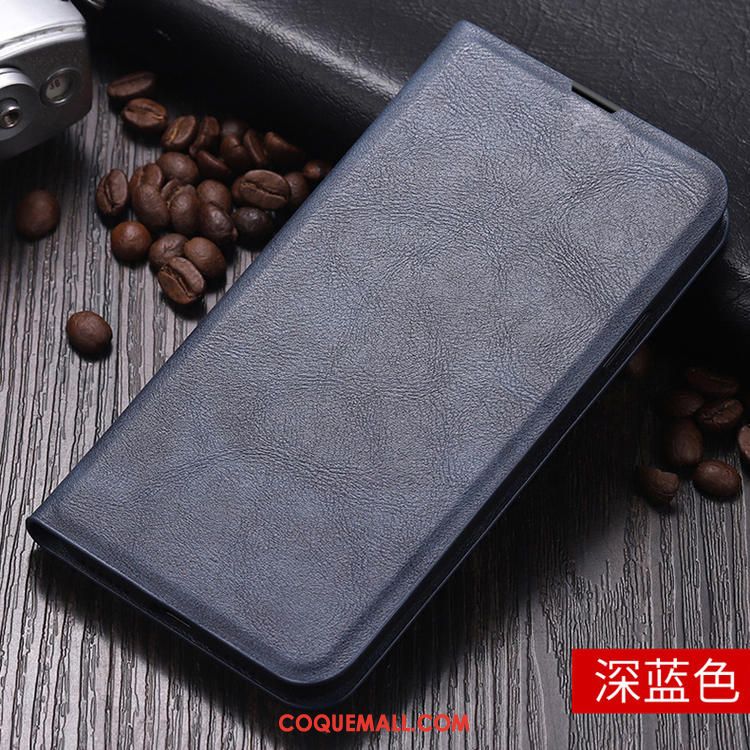 Étui Xiaomi Mi 10 Tout Compris En Cuir Téléphone Portable, Coque Xiaomi Mi 10 Carte Clamshell Beige