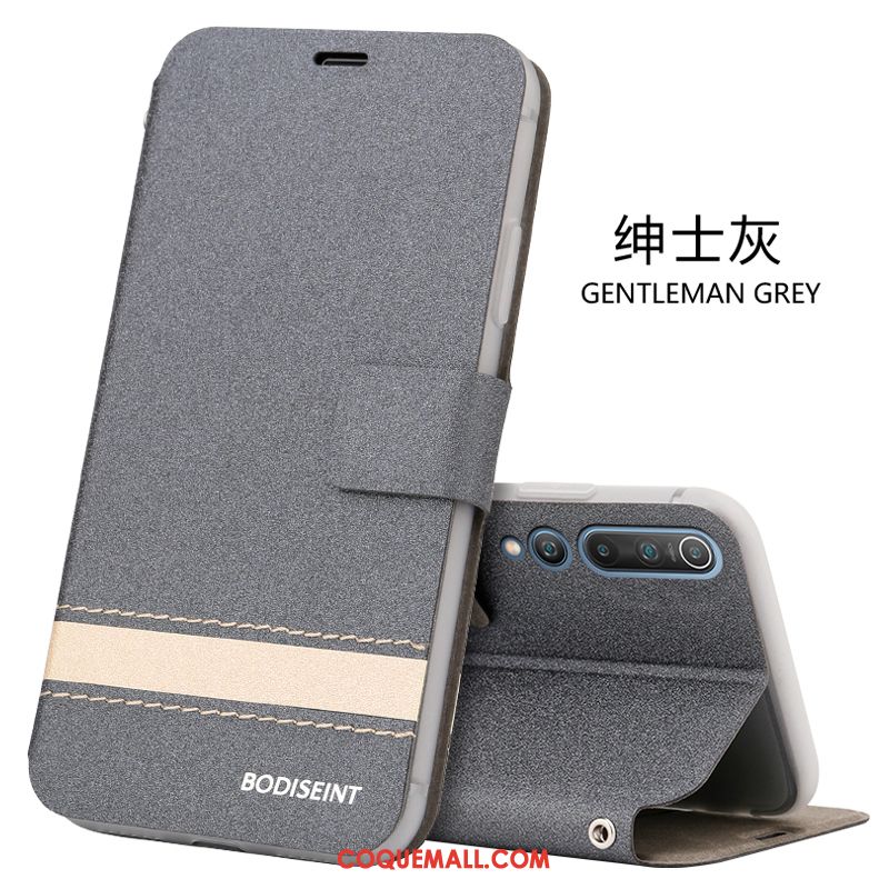 Étui Xiaomi Mi 10 Tout Compris Jeunesse Support, Coque Xiaomi Mi 10 Clamshell Téléphone Portable Beige