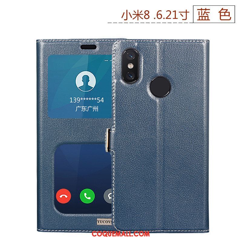 Étui Xiaomi Mi 8 Business Vin Rouge Silicone, Coque Xiaomi Mi 8 Téléphone Portable Tout Compris Beige