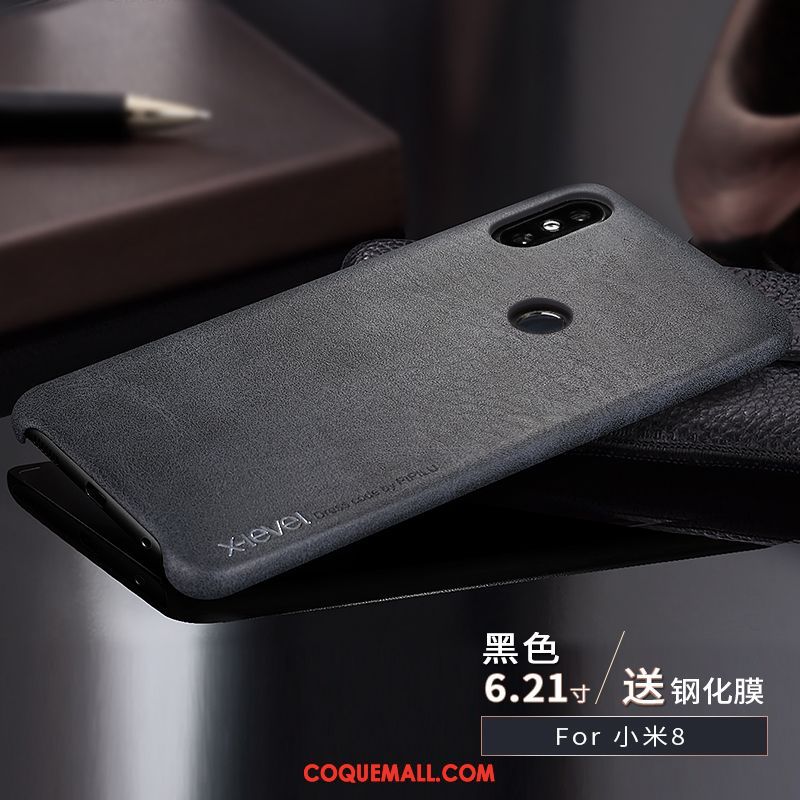 Étui Xiaomi Mi 8 Créatif Petit Incassable, Coque Xiaomi Mi 8 Qualité Personnalité Beige