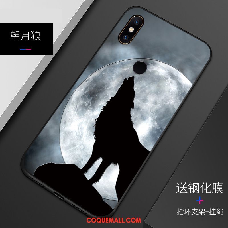 Étui Xiaomi Mi 8 Délavé En Daim Gaufrage Motif, Coque Xiaomi Mi 8 Téléphone Portable Silicone Beige