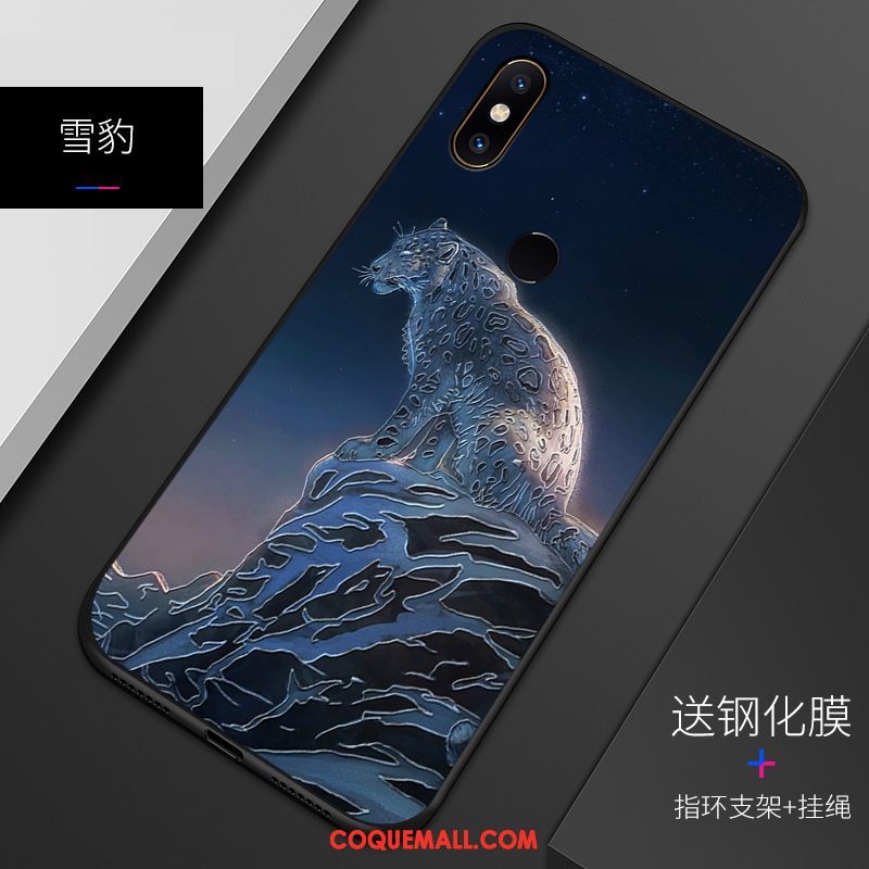 Étui Xiaomi Mi 8 Délavé En Daim Gaufrage Motif, Coque Xiaomi Mi 8 Téléphone Portable Silicone Beige