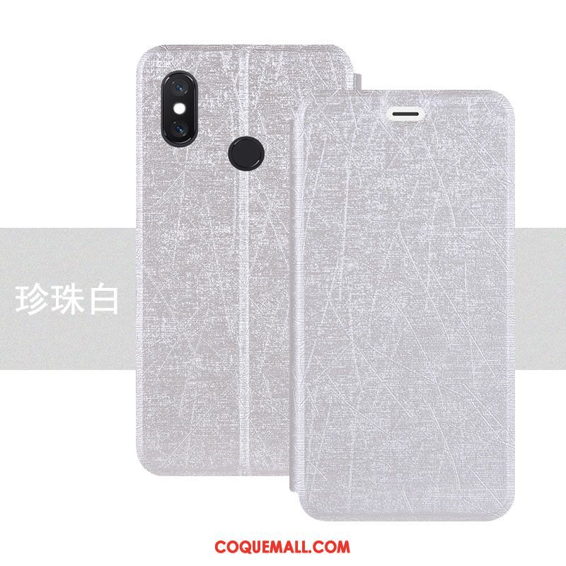 Étui Xiaomi Mi 8 Fluide Doux Tout Compris Téléphone Portable, Coque Xiaomi Mi 8 Petit Or Beige