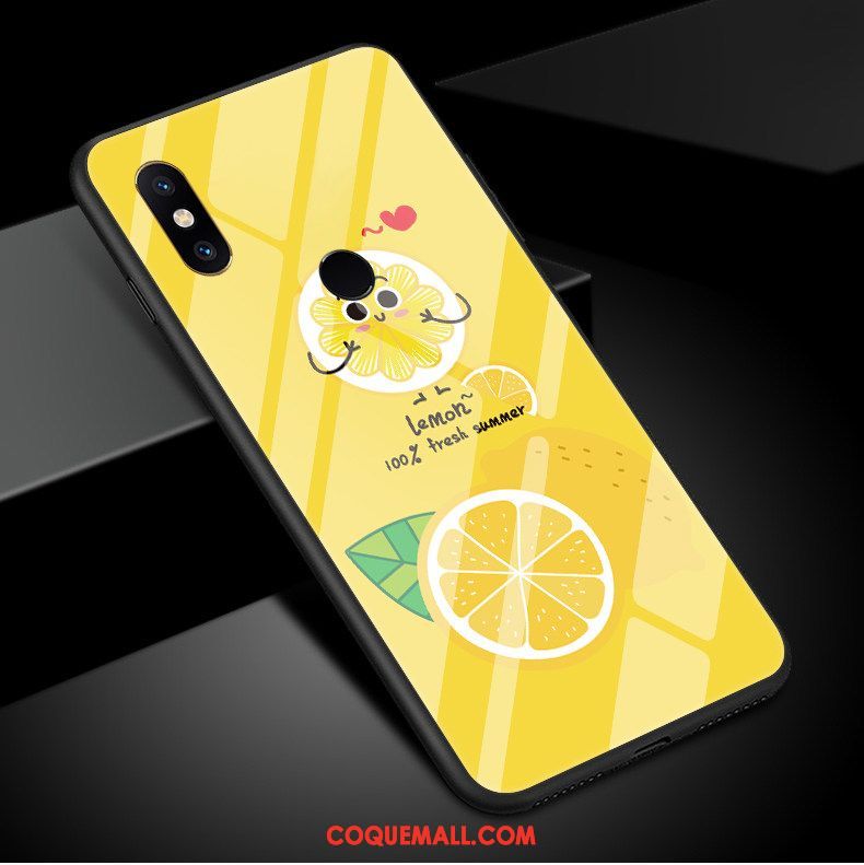 Étui Xiaomi Mi 8 Frais Pastèque Téléphone Portable, Coque Xiaomi Mi 8 Citron Fraise Beige