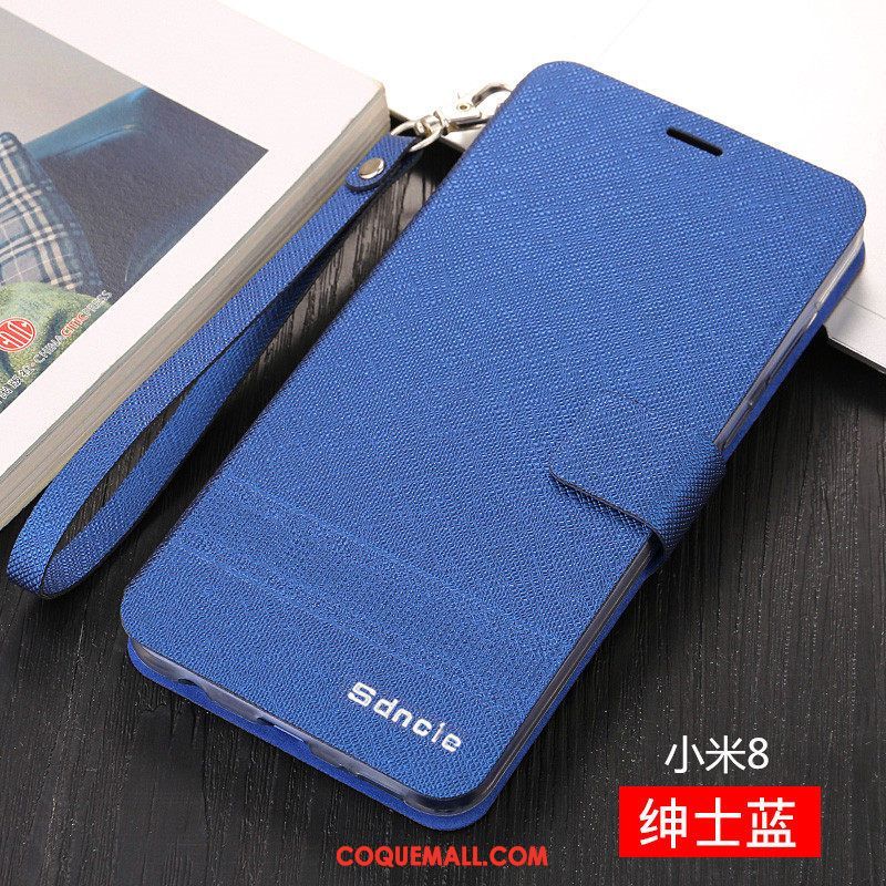 Étui Xiaomi Mi 8 Incassable Tout Compris Petit, Coque Xiaomi Mi 8 Étui En Cuir Téléphone Portable Braun Beige