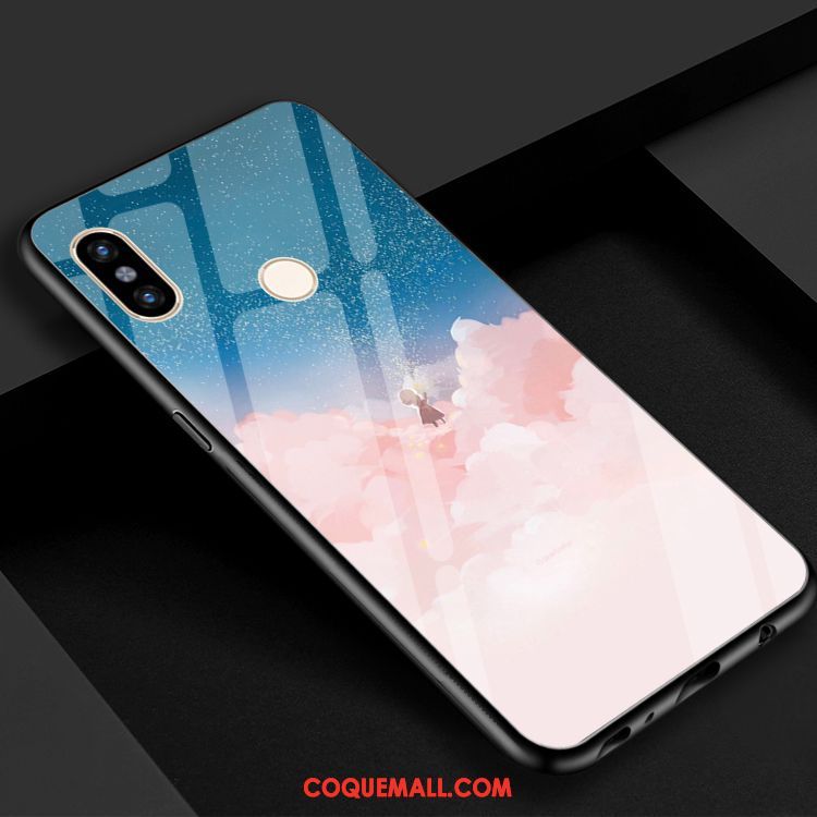 Étui Xiaomi Mi 8 Jaune Téléphone Portable Petit, Coque Xiaomi Mi 8 Étoile Verre Trempé Beige