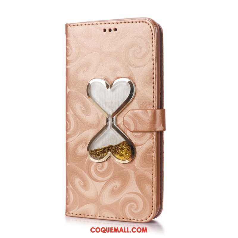 Étui Xiaomi Mi 8 Lite Carte Tout Compris Rose, Coque Xiaomi Mi 8 Lite Protection Amour