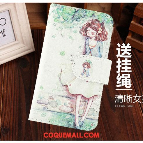 Étui Xiaomi Mi 8 Lite Dessin Animé Téléphone Portable Petit, Coque Xiaomi Mi 8 Lite Charmant Ornements Suspendus Beige