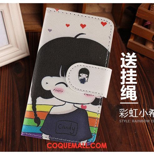 Étui Xiaomi Mi 8 Lite Dessin Animé Téléphone Portable Petit, Coque Xiaomi Mi 8 Lite Charmant Ornements Suspendus Beige