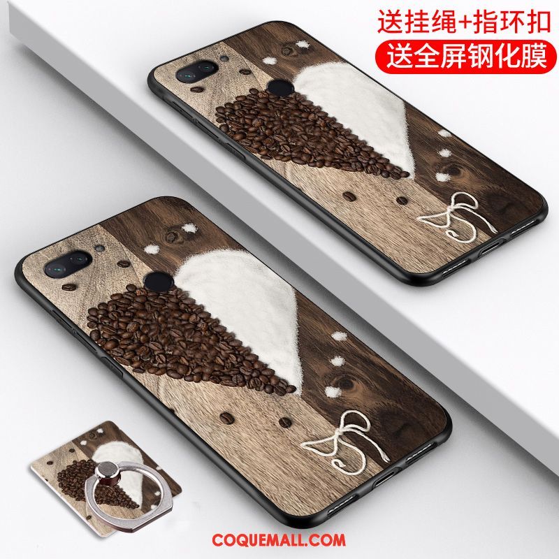 Étui Xiaomi Mi 8 Lite Jeunesse Protection Bleu, Coque Xiaomi Mi 8 Lite Silicone Incassable Beige