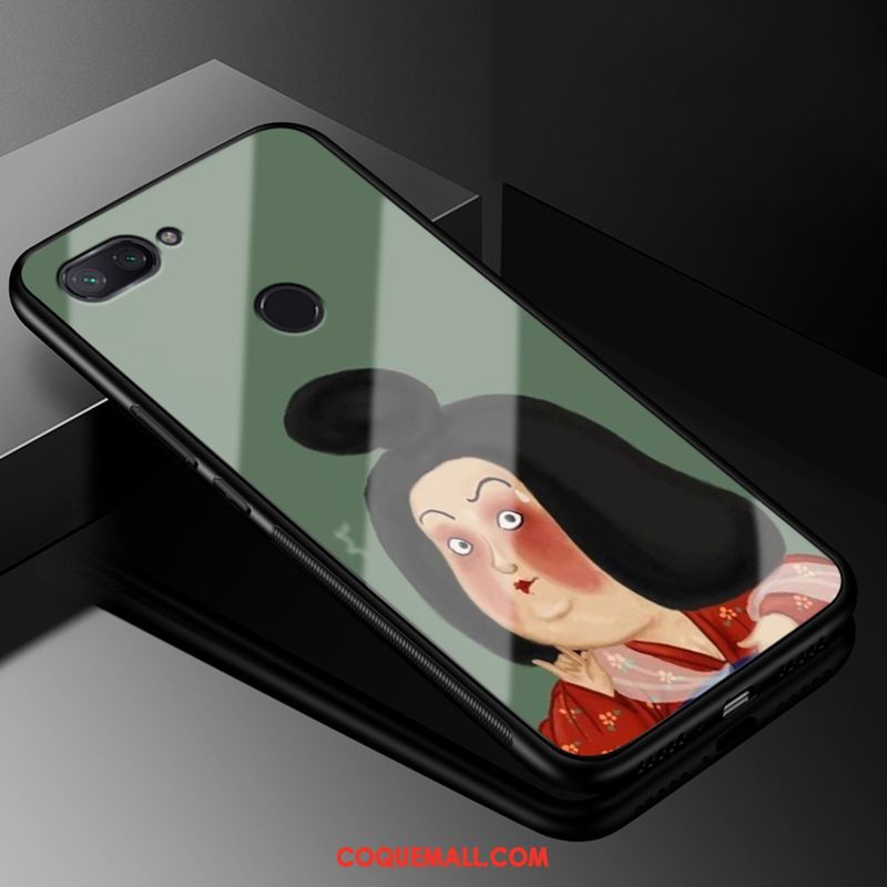 Étui Xiaomi Mi 8 Lite Marque De Tendance Noir Tout Compris, Coque Xiaomi Mi 8 Lite Petit Style Chinois Beige