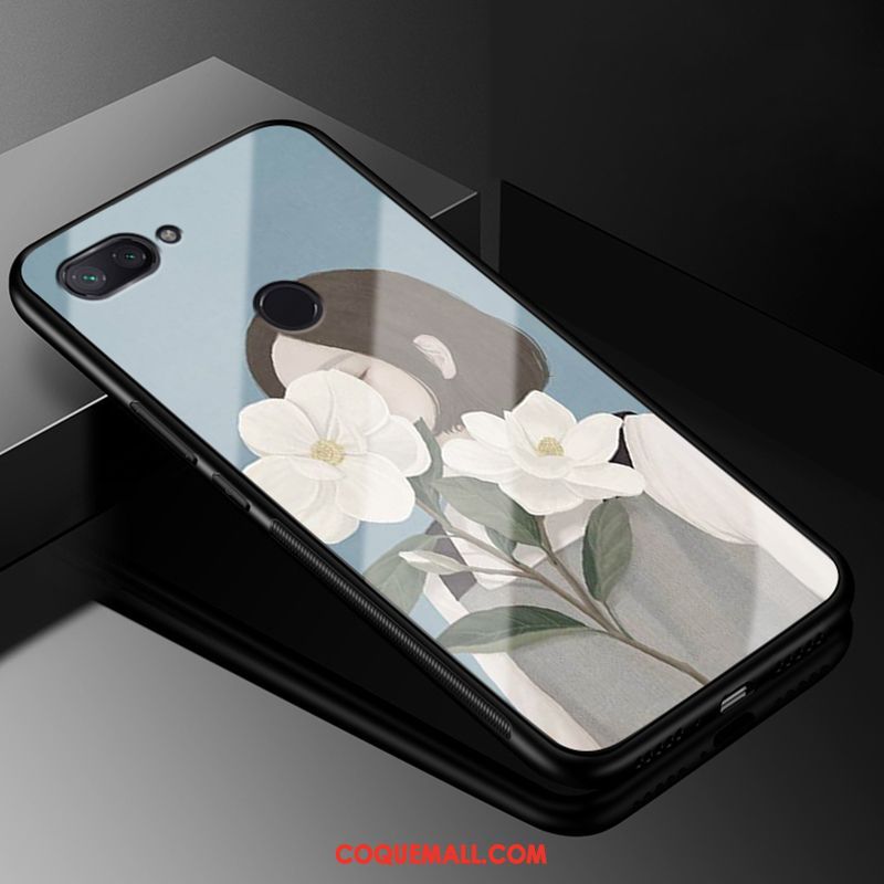 Étui Xiaomi Mi 8 Lite Marque De Tendance Noir Tout Compris, Coque Xiaomi Mi 8 Lite Petit Style Chinois Beige