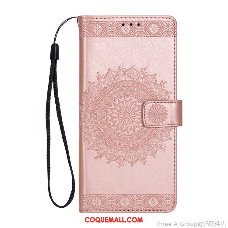 Étui Xiaomi Mi 8 Lite Ornements Suspendus Étui En Cuir Portefeuille, Coque Xiaomi Mi 8 Lite Téléphone Portable Gaufrage