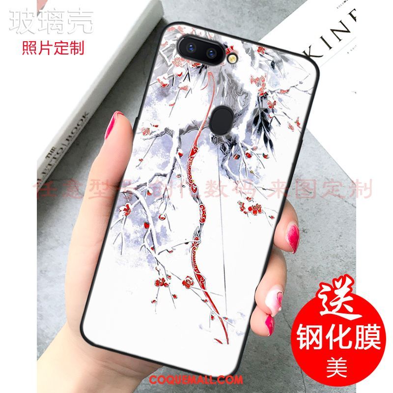 Étui Xiaomi Mi 8 Lite Petit Personnalisé Frais, Coque Xiaomi Mi 8 Lite Miroir Personnalité Beige