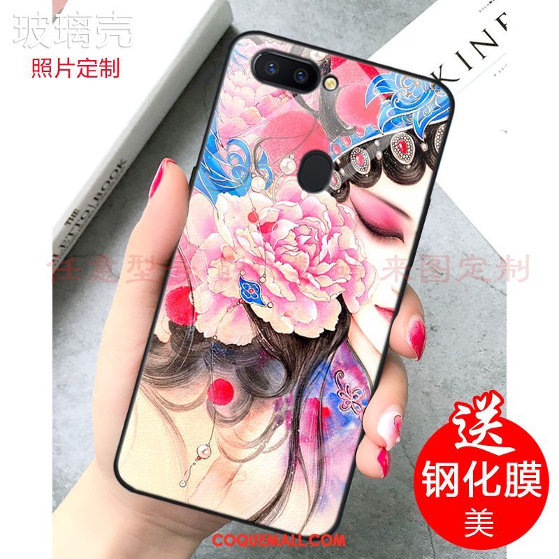 Étui Xiaomi Mi 8 Lite Petit Personnalisé Frais, Coque Xiaomi Mi 8 Lite Miroir Personnalité Beige