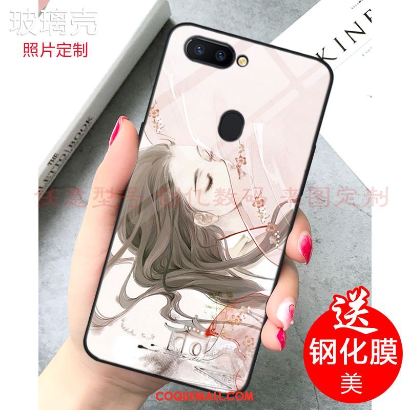 Étui Xiaomi Mi 8 Lite Petit Personnalisé Frais, Coque Xiaomi Mi 8 Lite Miroir Personnalité Beige