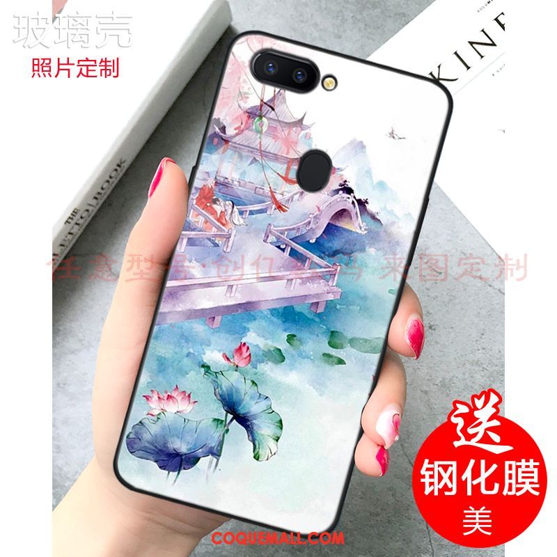 Étui Xiaomi Mi 8 Lite Petit Personnalisé Frais, Coque Xiaomi Mi 8 Lite Miroir Personnalité Beige