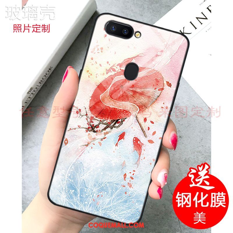 Étui Xiaomi Mi 8 Lite Petit Personnalisé Frais, Coque Xiaomi Mi 8 Lite Miroir Personnalité Beige