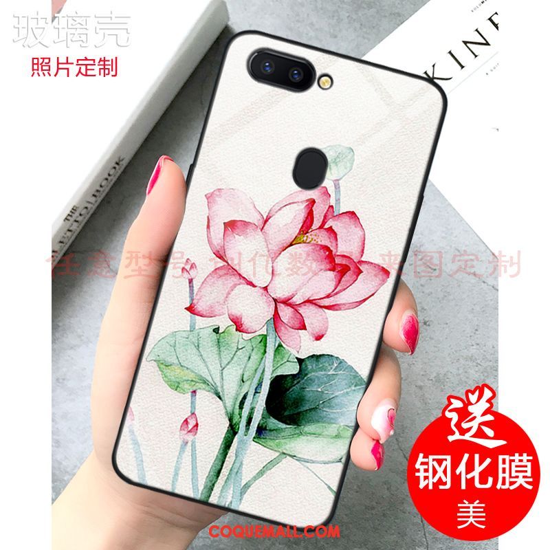 Étui Xiaomi Mi 8 Lite Petit Personnalisé Frais, Coque Xiaomi Mi 8 Lite Miroir Personnalité Beige