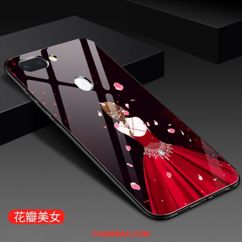 Étui Xiaomi Mi 8 Lite Petit Rouge Jeunesse, Coque Xiaomi Mi 8 Lite Incassable Téléphone Portable Beige
