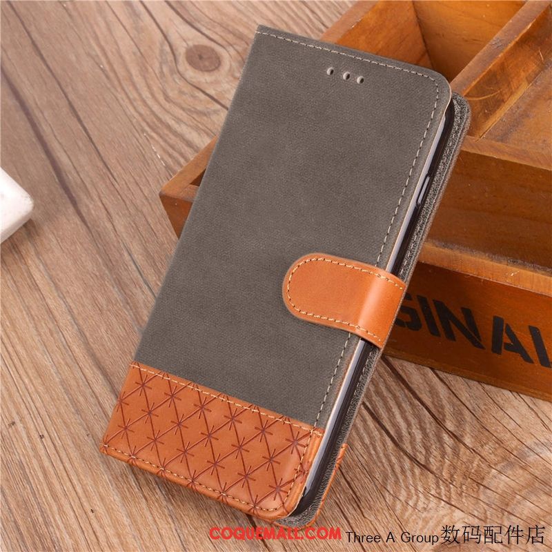 Étui Xiaomi Mi 8 Lite Portefeuille Bleu Téléphone Portable, Coque Xiaomi Mi 8 Lite Protection Étui En Cuir