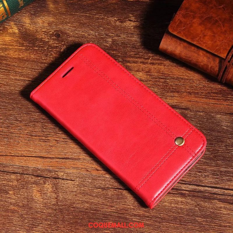 Étui Xiaomi Mi 8 Lite Protection Carte Cuir Véritable, Coque Xiaomi Mi 8 Lite Étui En Cuir Tout Compris