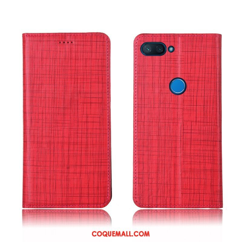 Étui Xiaomi Mi 8 Lite Protection Incassable Jeunesse, Coque Xiaomi Mi 8 Lite Clamshell Modèle Fleurie Braun Beige