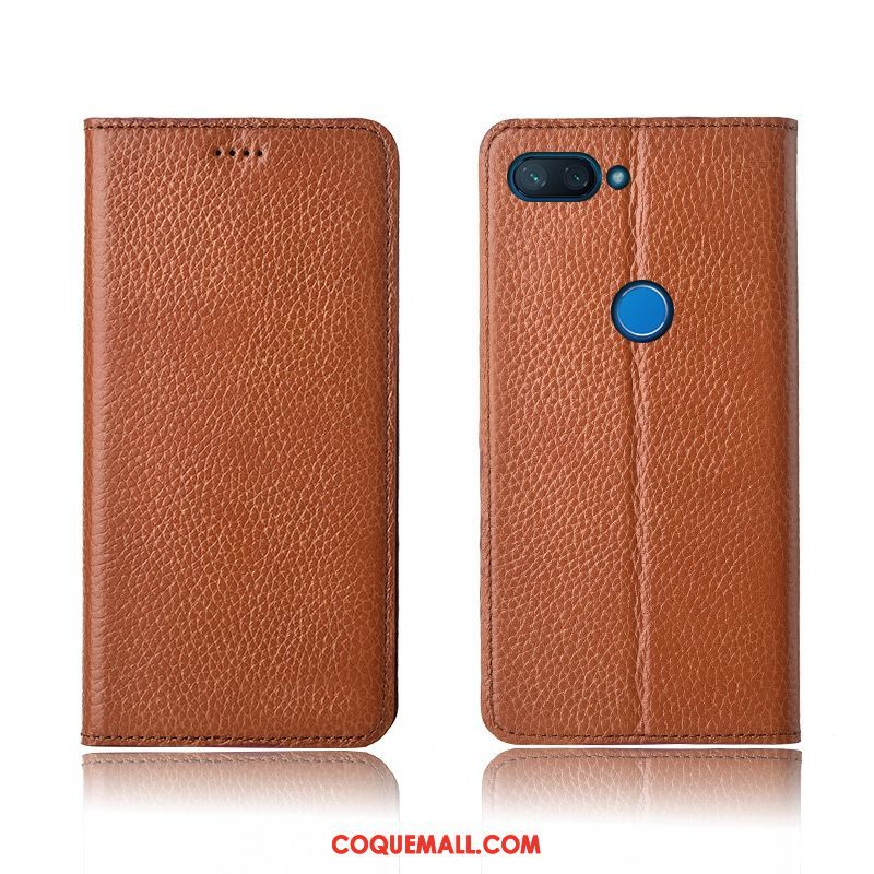 Étui Xiaomi Mi 8 Lite Silicone Jeunesse Tout Compris, Coque Xiaomi Mi 8 Lite Clamshell Protection Beige