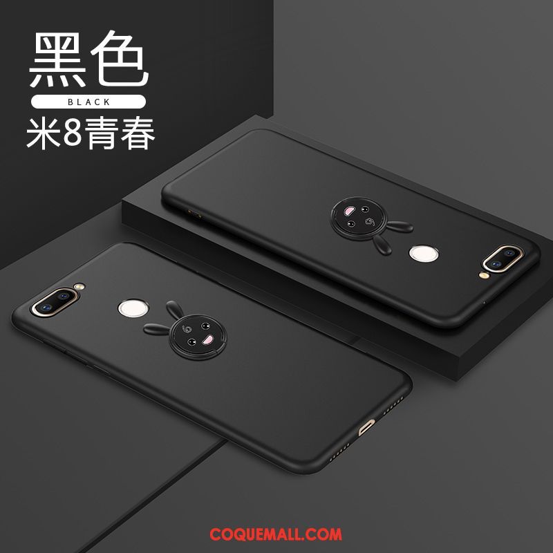 Étui Xiaomi Mi 8 Lite Tout Compris Petit Marque De Tendance, Coque Xiaomi Mi 8 Lite Jeunesse Personnalité Beige