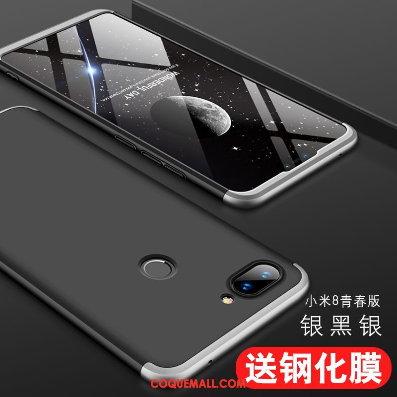 Étui Xiaomi Mi 8 Lite Téléphone Portable Protection Or, Coque Xiaomi Mi 8 Lite Tendance Petit Beige