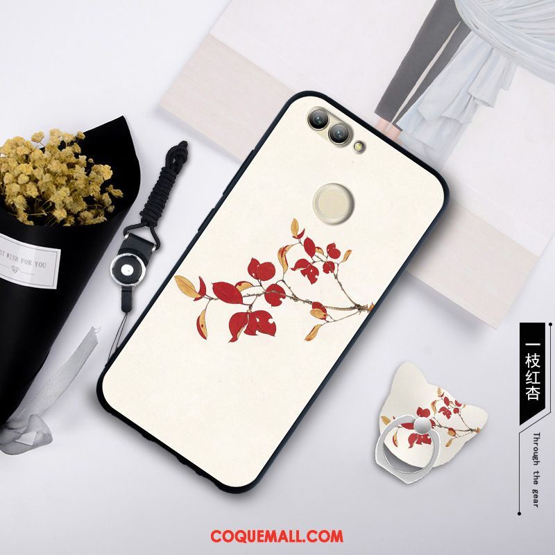 Étui Xiaomi Mi 8 Lite Téléphone Portable Tout Compris Ornements Suspendus, Coque Xiaomi Mi 8 Lite Incassable Protection Beige