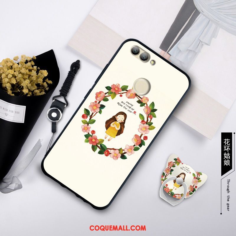 Étui Xiaomi Mi 8 Lite Téléphone Portable Tout Compris Ornements Suspendus, Coque Xiaomi Mi 8 Lite Incassable Protection Beige