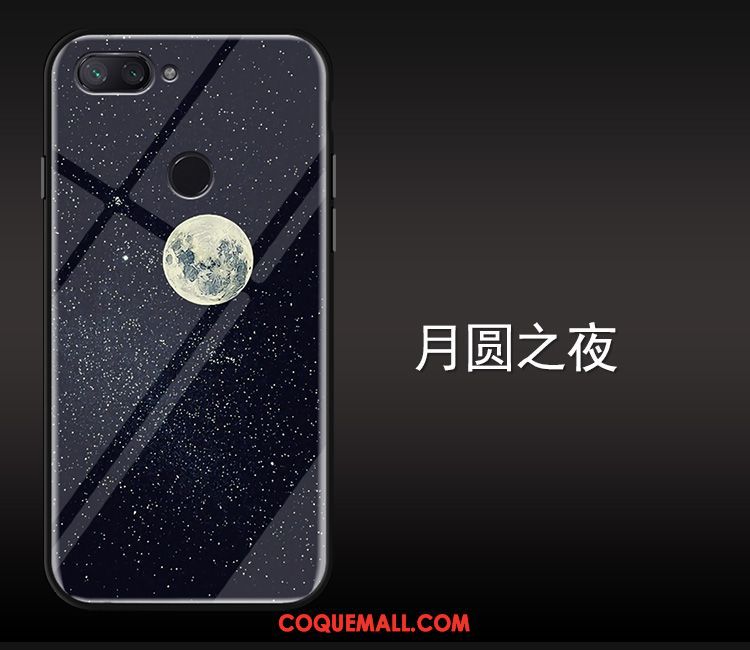 Étui Xiaomi Mi 8 Lite Verre Petit Ornements Suspendus, Coque Xiaomi Mi 8 Lite Jeunesse Mode Beige