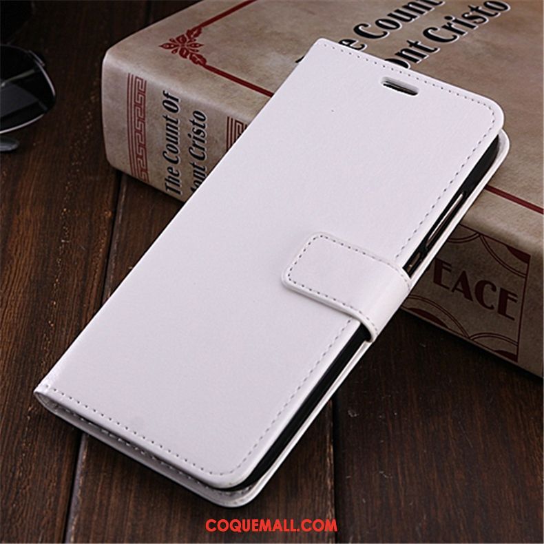 Étui Xiaomi Mi 8 Lite Étui En Cuir Simple Clamshell, Coque Xiaomi Mi 8 Lite Incassable Protection Braun Beige